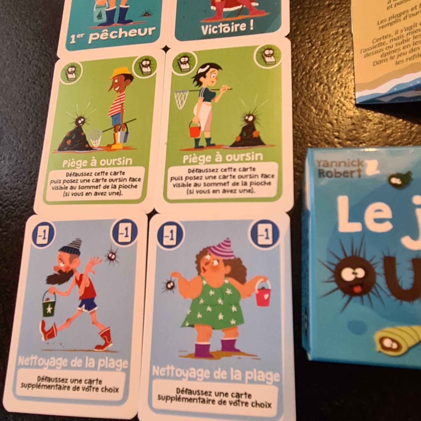 Le jeu de cartes des oursins ! (version voyage)