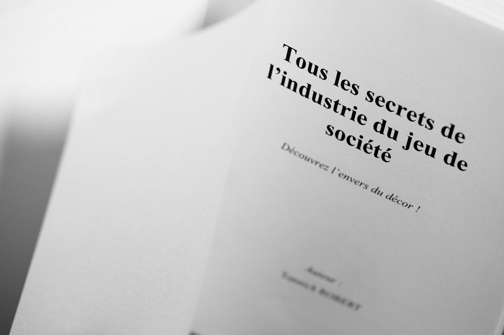 Livre "Tous les secrets de l'industrie du jeu de société"