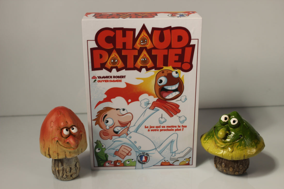 Les premières boîtes de notre nouveau jeu "Chaud Patate" sont arrivées ! Les photos sont ici !