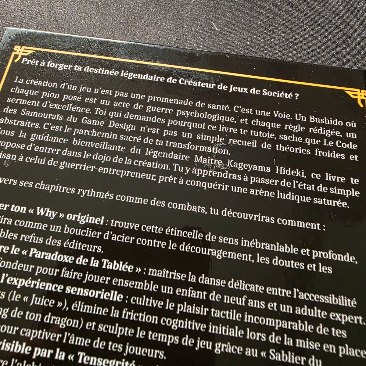 Le Code des Samouraïs du Game Design (Version dédicacée par l'Auteur)