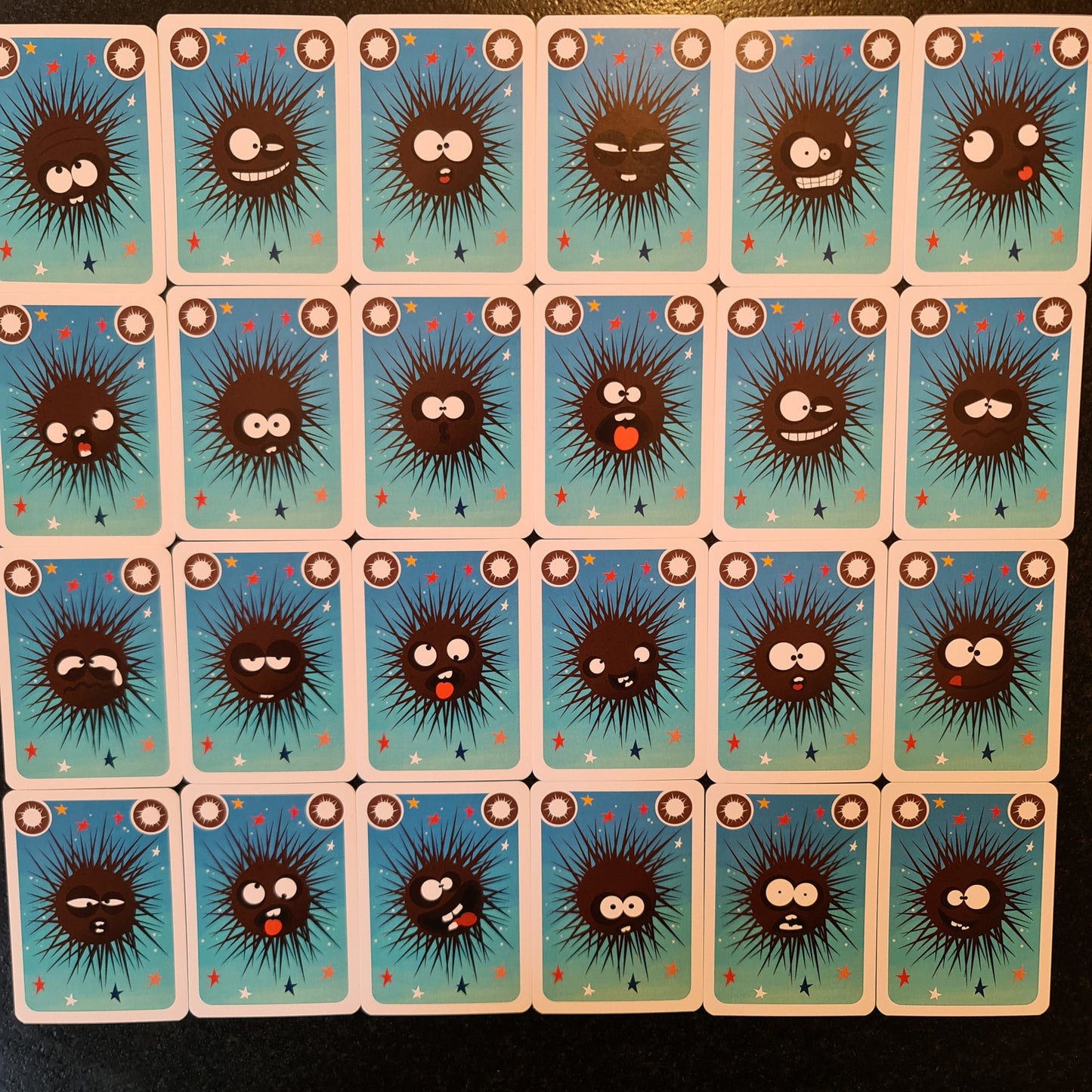 Le jeu de cartes des oursins ! (version voyage)